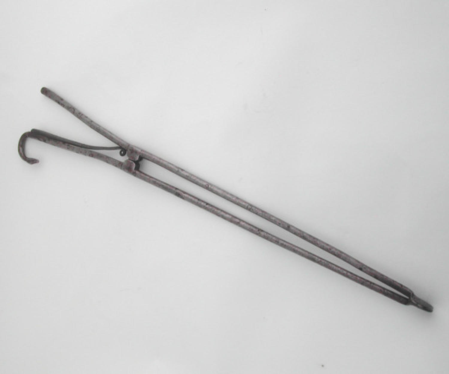 Unusual 18thc Steel Ember Tongs. English C1770 - 80