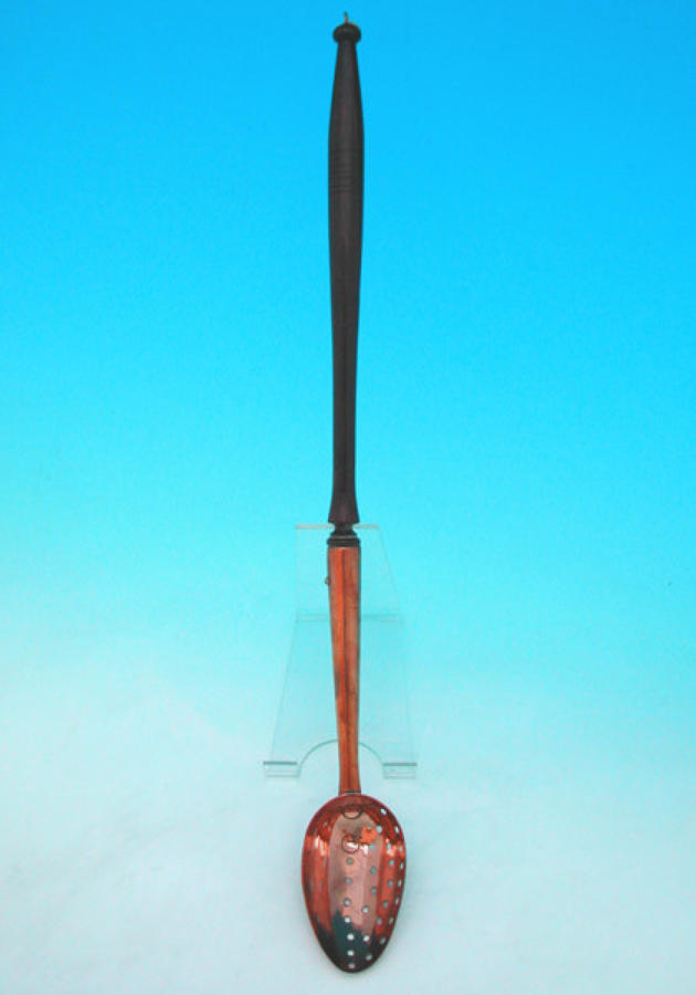 19thc Antique Copper Straining Ladle. English C1800 - 40