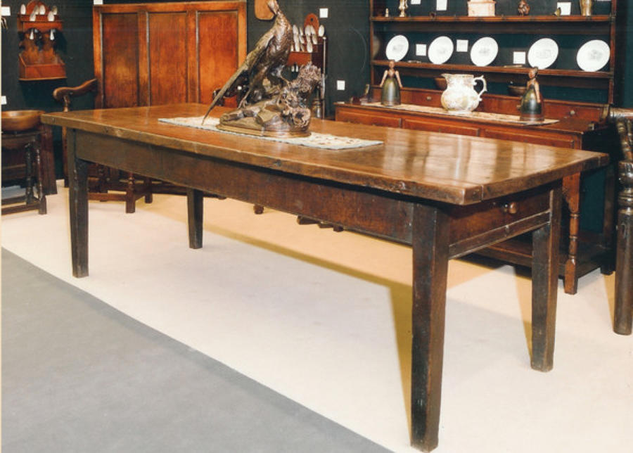 A wonderful Ten Seater Oak Farmhouse Table. English  C1780 - 90