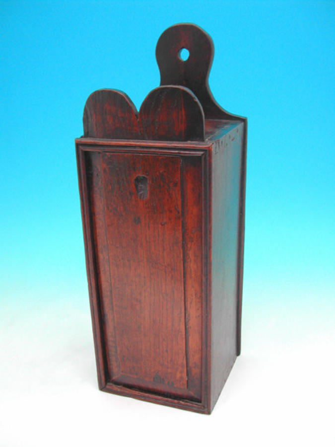 A well made Oak Candlebox of bold proportions. Welsh C1780 - C1800