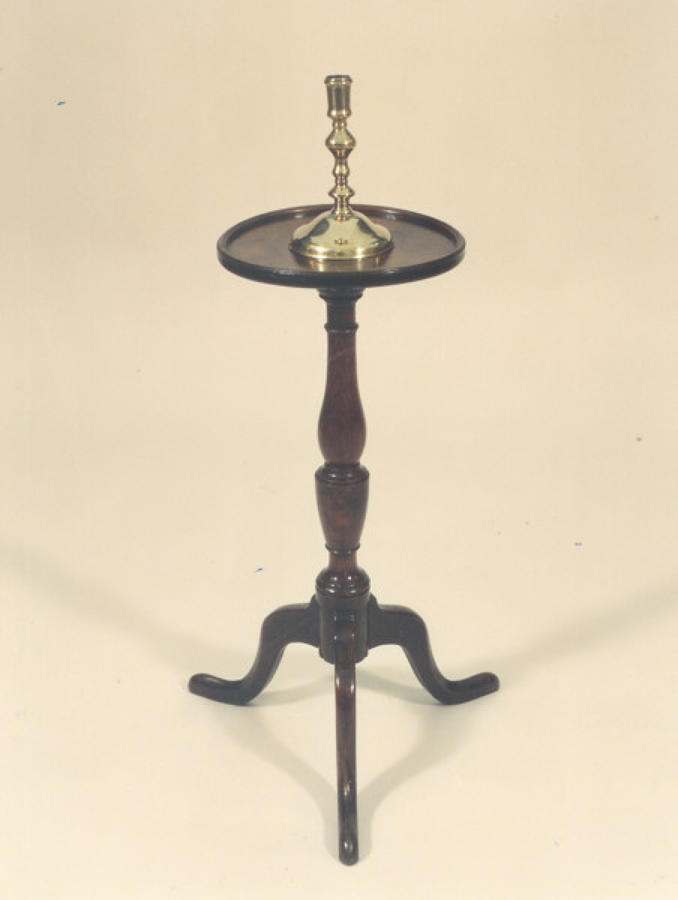 A Rare late 18thc Candlestand in Oak. English C1770 - 80