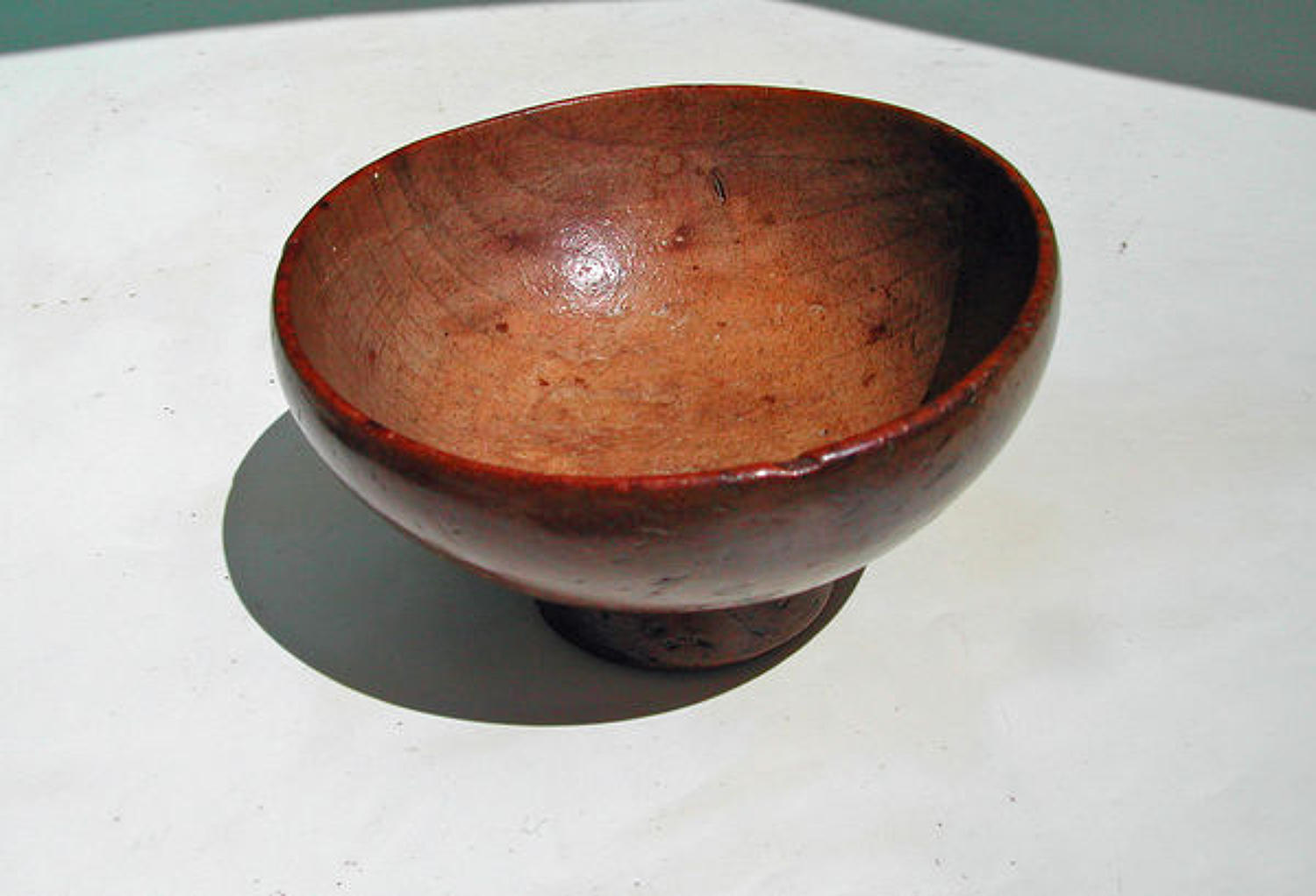 19thc Treen Sycamore Cawl Bowl .  Welsh C1840-60.