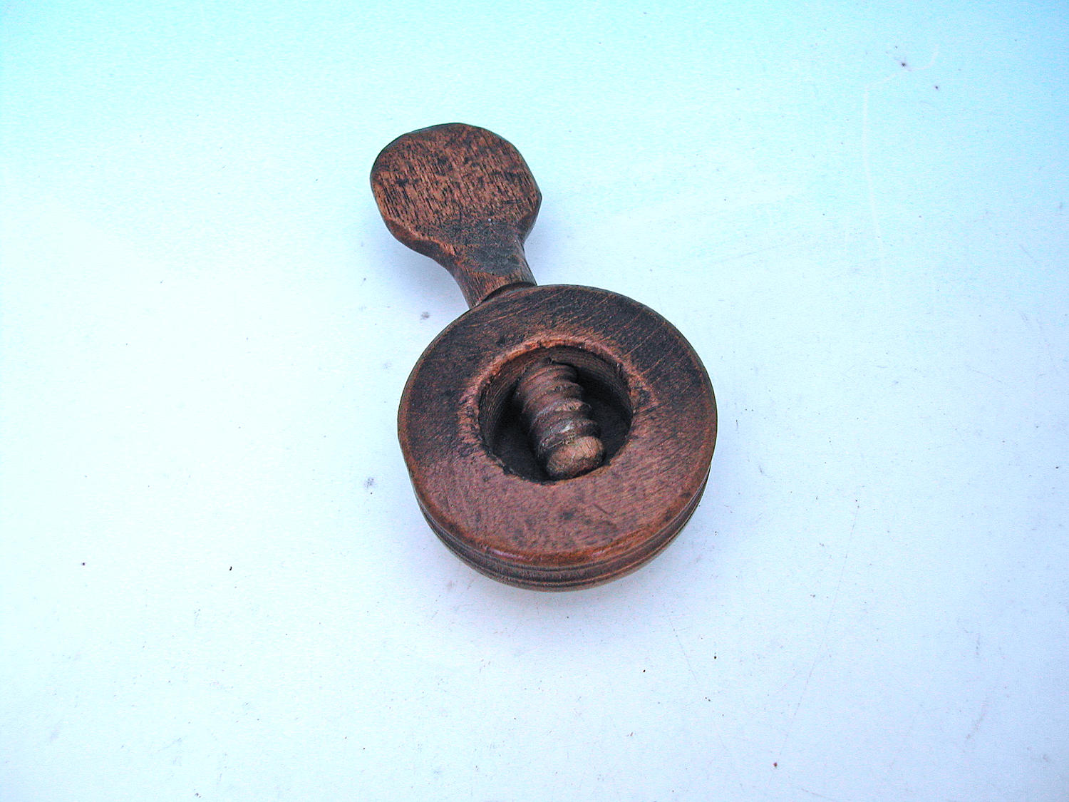 Antique 19thc Treen Beech Nutcracker . English. C1840-60