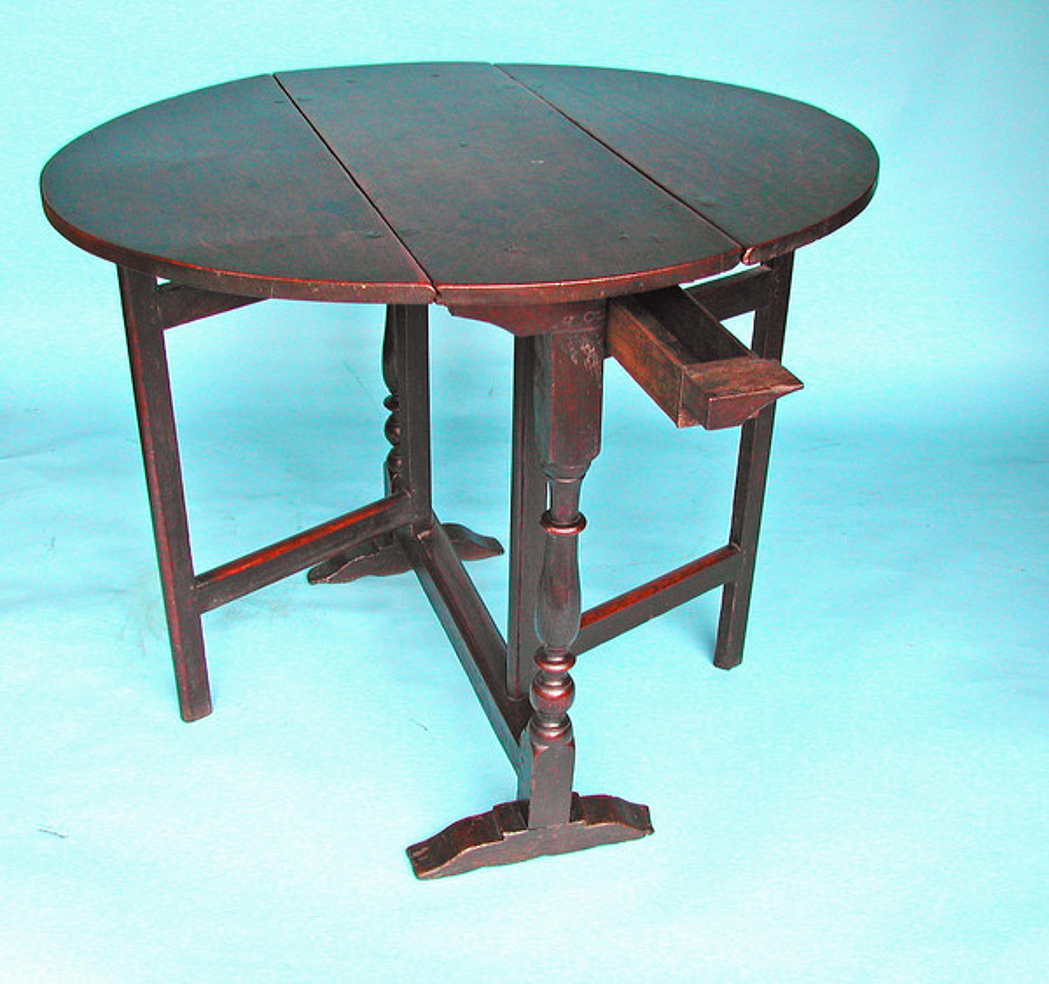 17thc Oak Charles1 Gateleg Table. English. C1620-40