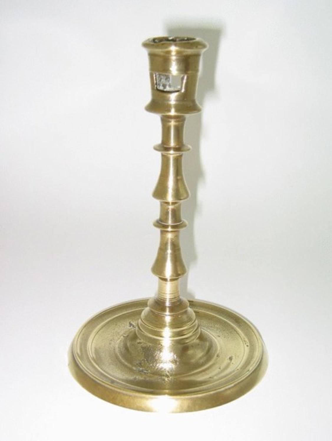16thc Brass Candlestick . Western Europe. C1520-30
