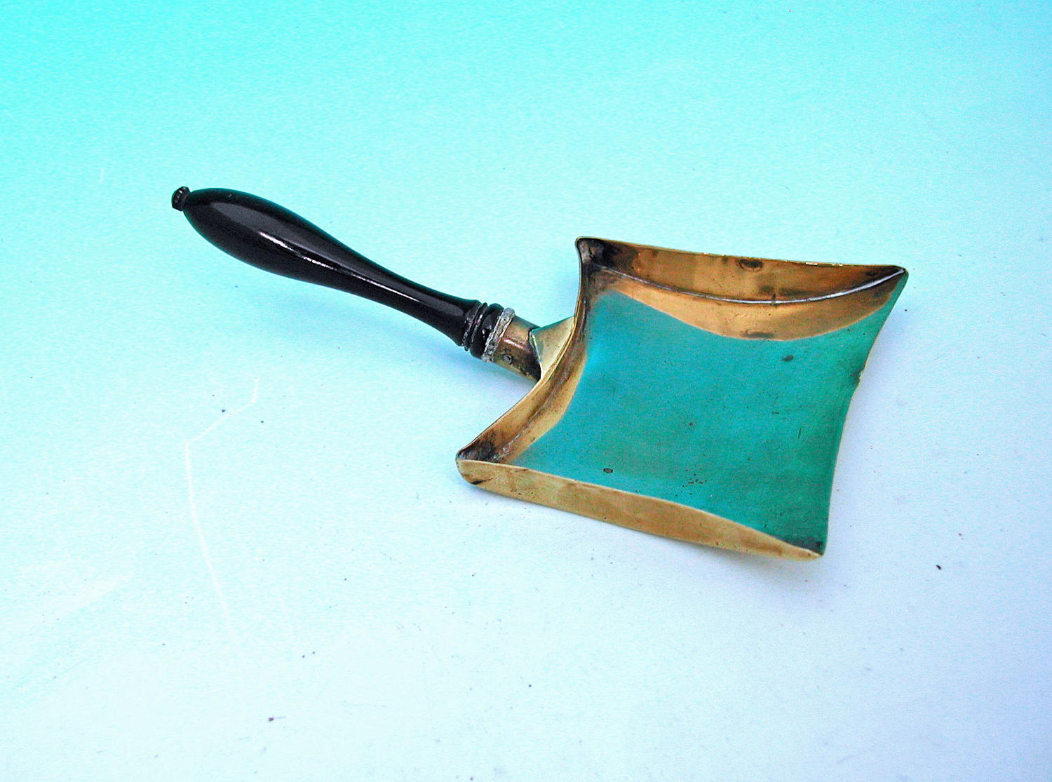 Antique 19thc Brass Apothecary Scoop / Shovel Measure. English. C1860-