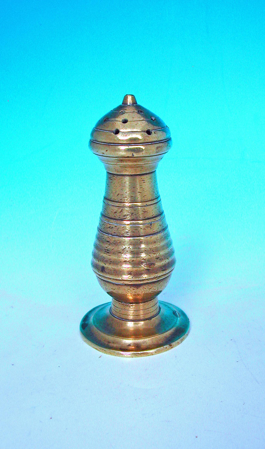 Antique 18thc Brass Metalware Sugar Castor.   English.C1780-C1800