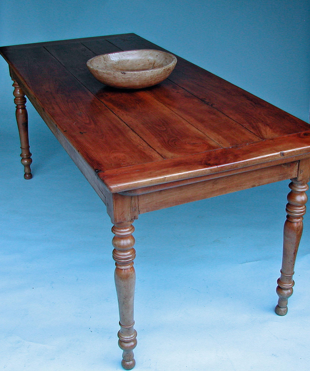 Antique 19thc Fruitwood Farmhouse Dining Table. French. C1860-80