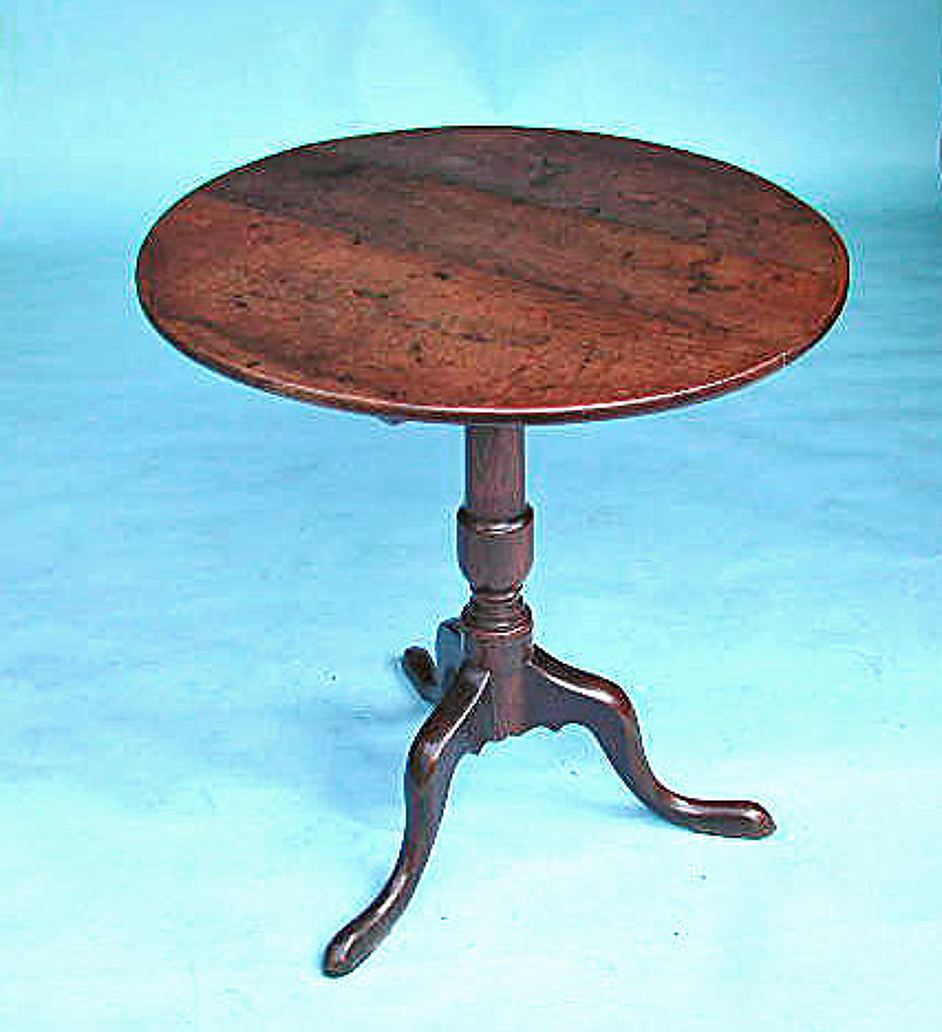 Antique Furniture 18thc Oak Tripod Tilting Table. English. C1770-80.
