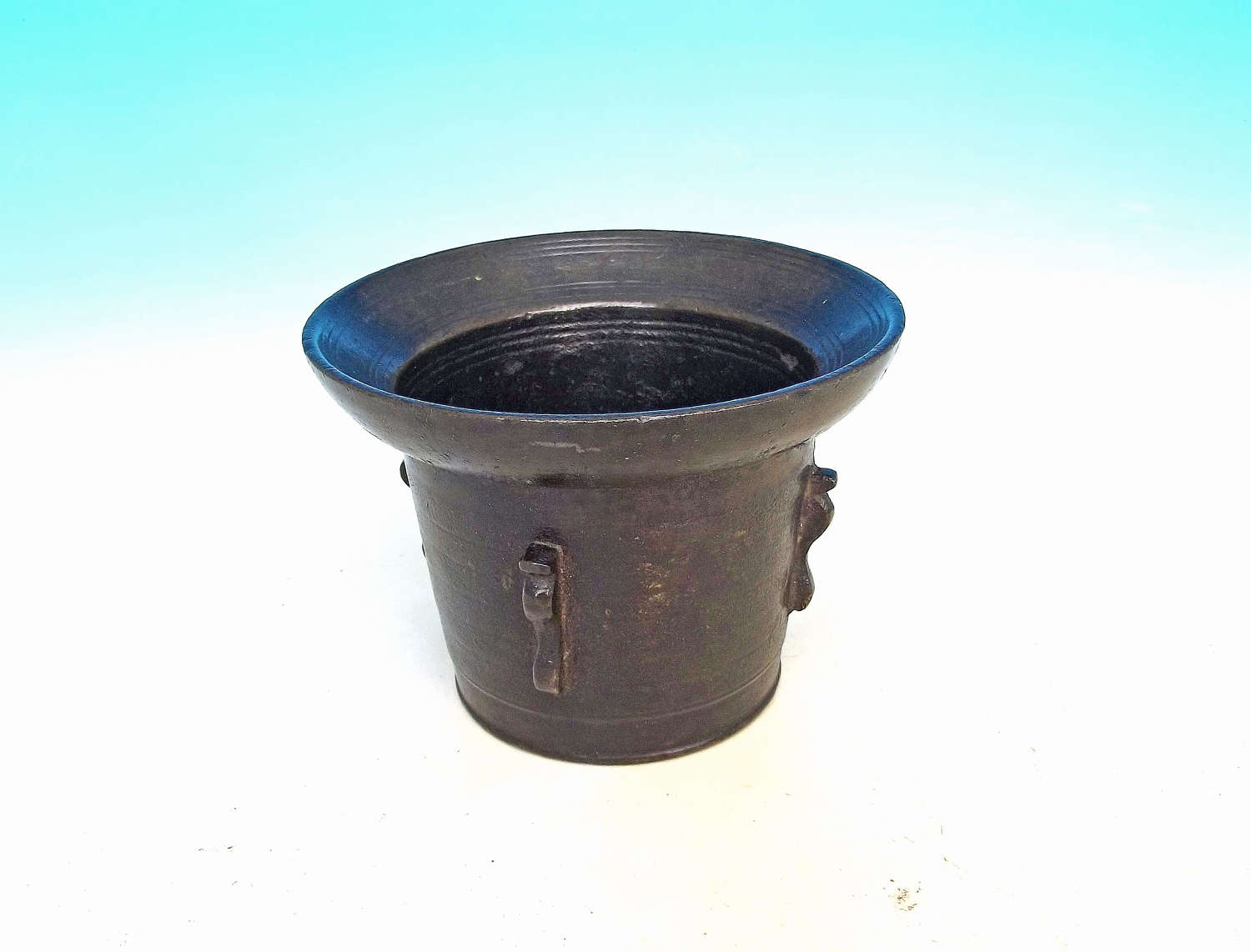 Antique Metalware Small 17thc Bronze Mortar.  Continental.  C1640-60.