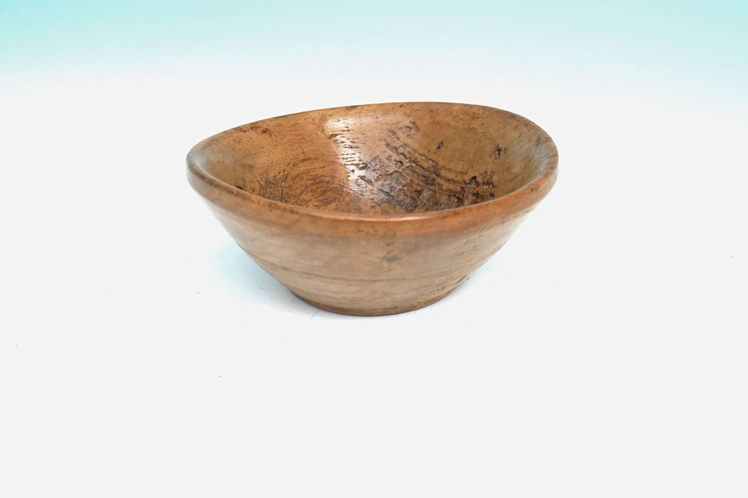 Antique 19thc Treen Turned Sycamore Condiment Bowl / Salt.   English