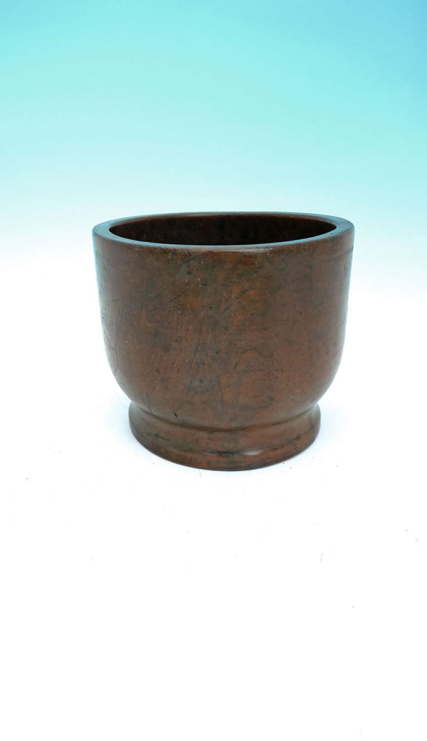 Early 19thc Large Treen Sycamore Kitchen Mortar.  English C1800- 20.