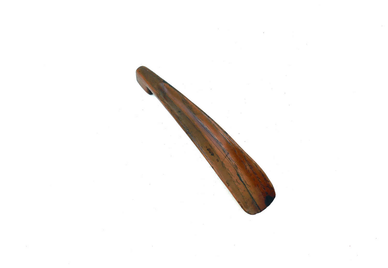 Antique Treen 19thc Ash Gentleman's Shoe Horn.  English C1820-40.