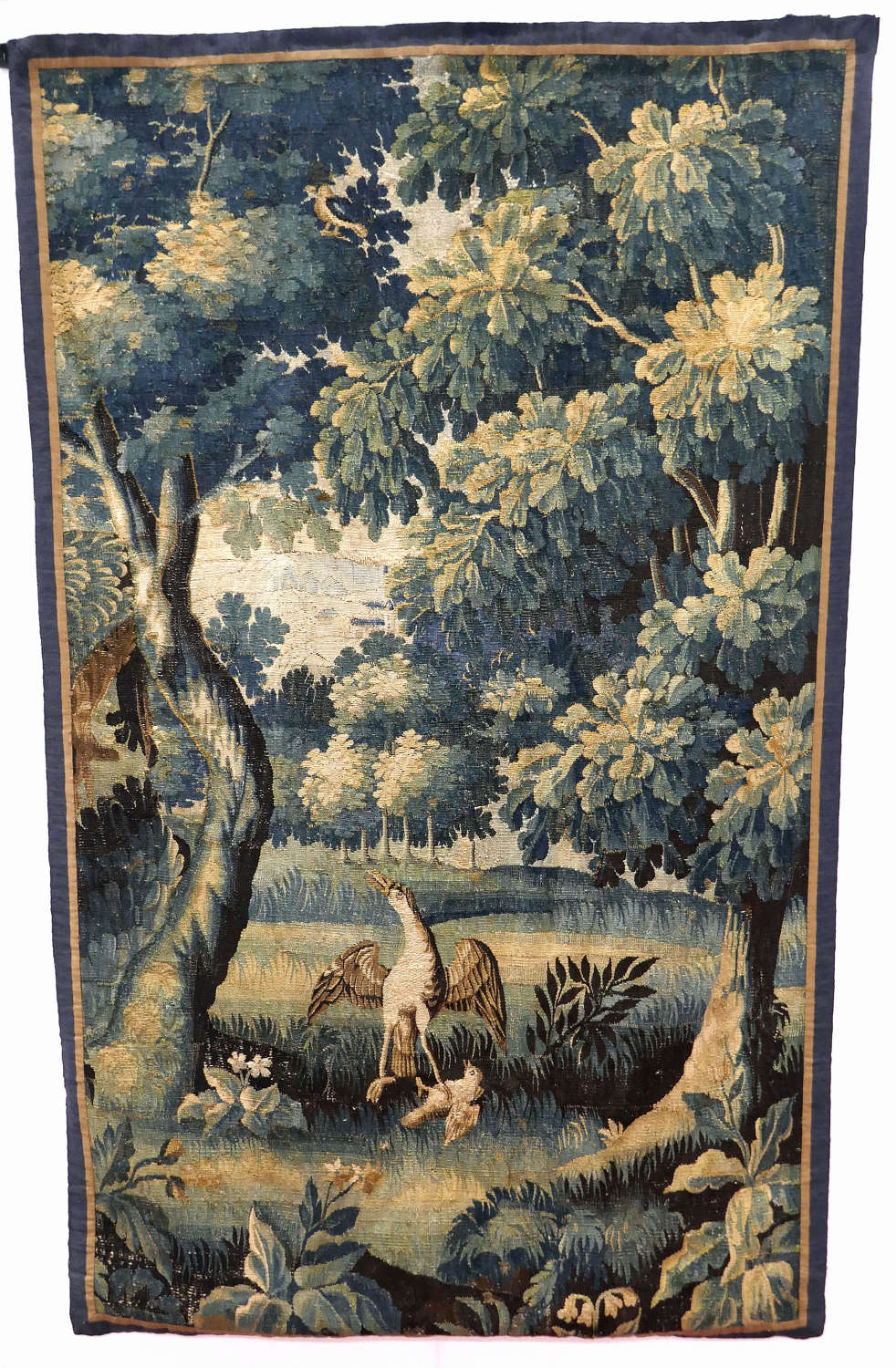Antique 18thc French Needlework Aubusson Tapestry. French C1740-60.