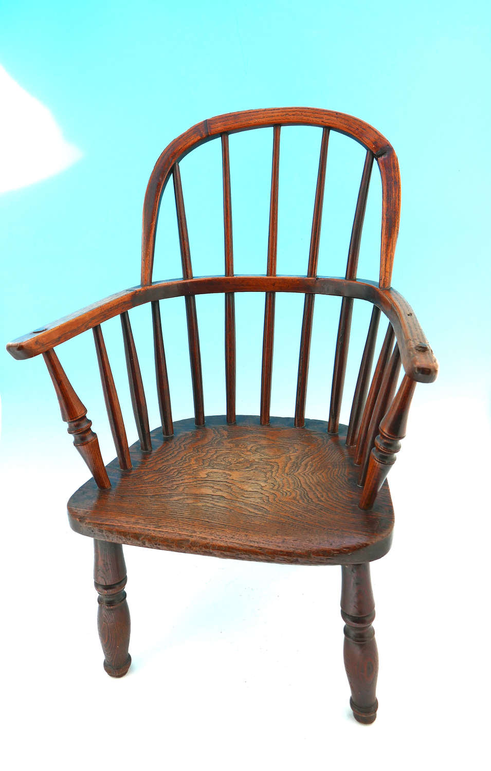 Antique 19thc Country Furniture Windsor Stick Back Child's Chair.
