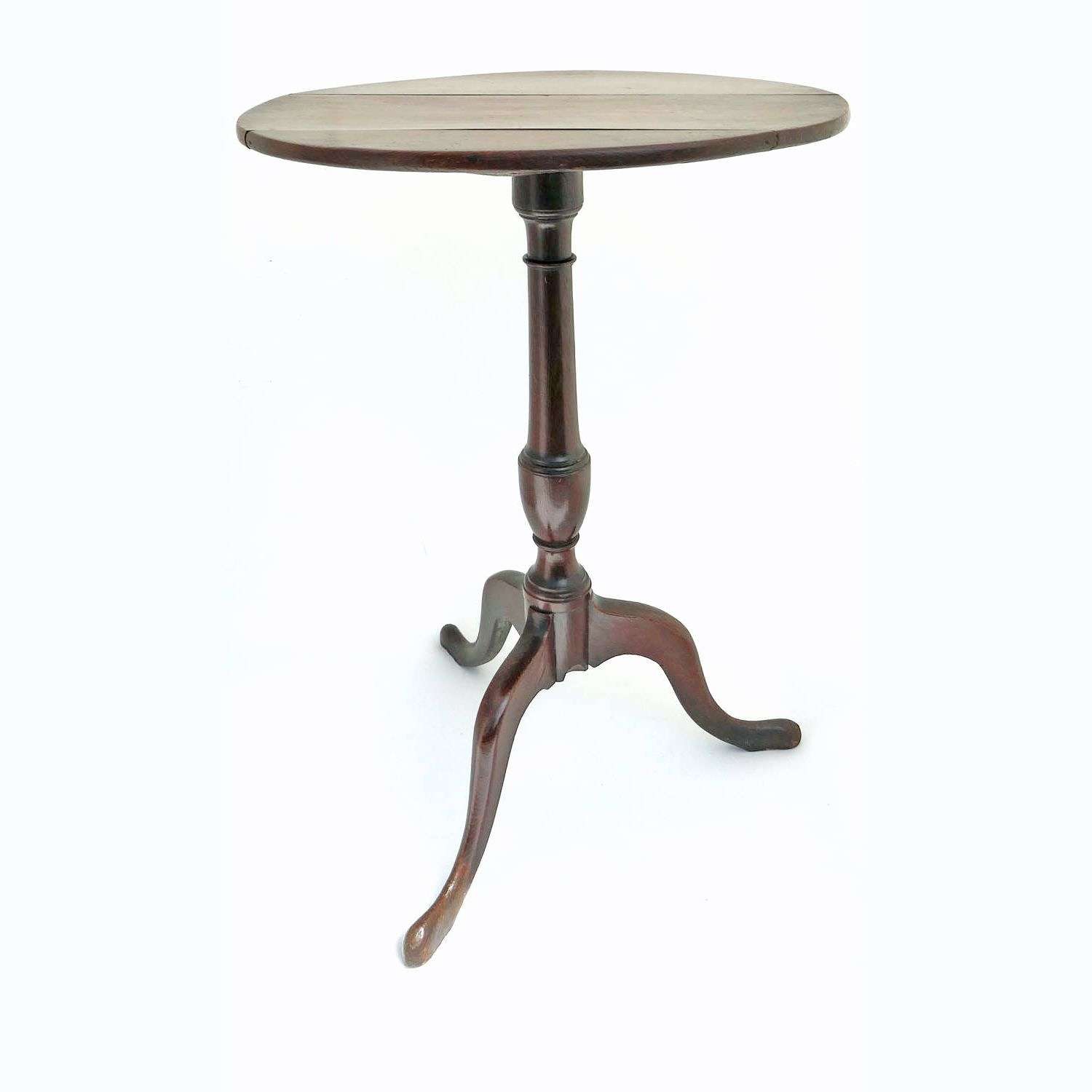Antique Country Furniture 18thc Oak Tripod Table - English C1760-80.