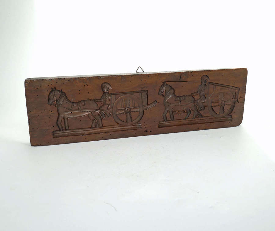 Antique Treen Late 18thc / 19thc Fruitwood Gingerbread Mould. Dutch.