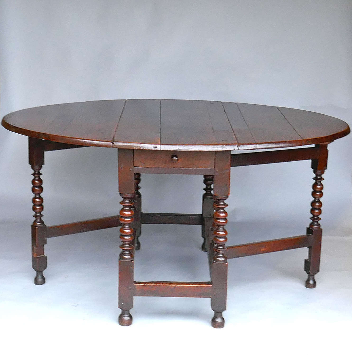 Antique Oak & Country Furniture 17thc Gateleg Table. English C1660-80.