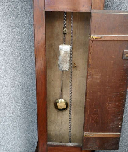Antique 18thc Oak English Longcase Clock - Thomas May Of Witney With Single Hand. C1760-70