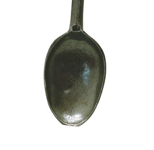 Antique Early Metalware 18thc Pewter Dog Nose Single Spoon. English.C1710-14