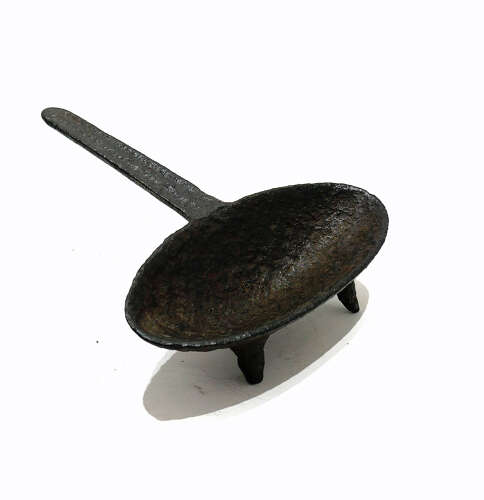 Antique Early Metalware 17thc Cast Iron Down Hearth Grisset. English C1670-90