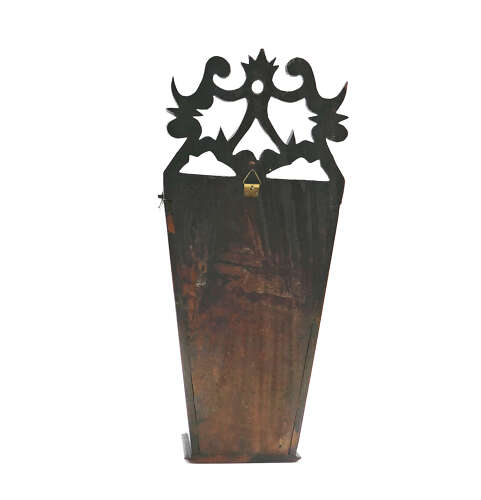 Antique Georgian Mahogany Cutlery Box With Boxwood & Ebony Inlaid Pattern. English C1800.