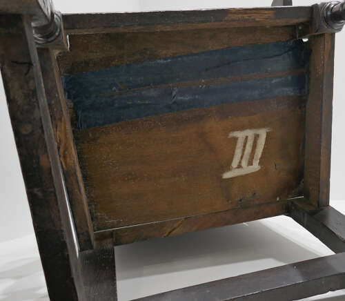 Antique Early Oak Furniture 17thc Charles 1 Joined Wainscot Armchair. English C1620-40.